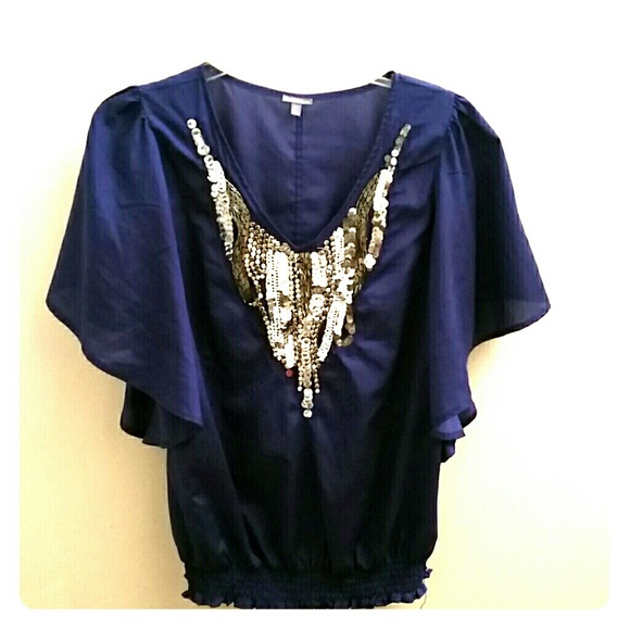Royal blue Charlotte Russe top