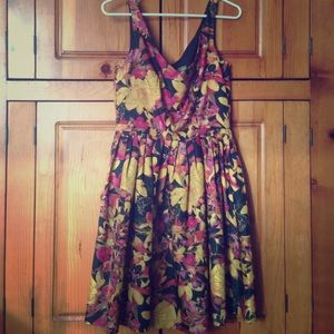 Floral fit and flare dress👗