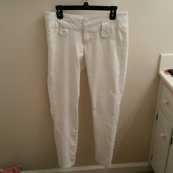 Dressy White skinny jeans