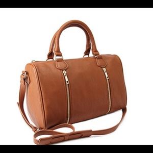 forever 21 tan satchel
