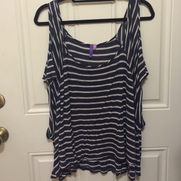 Emma & Sam Blue & White striped shirt