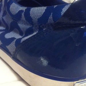 Blue coach tennis shoes