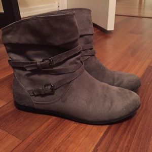Dark gray ankle boots