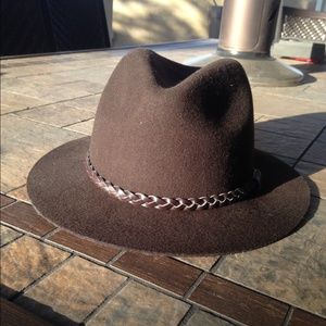 Brand new suede dark brown hat!