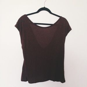 Cross back top (very flattering!)
