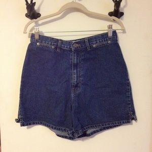 VINTAGE high waisted denim jean shorts