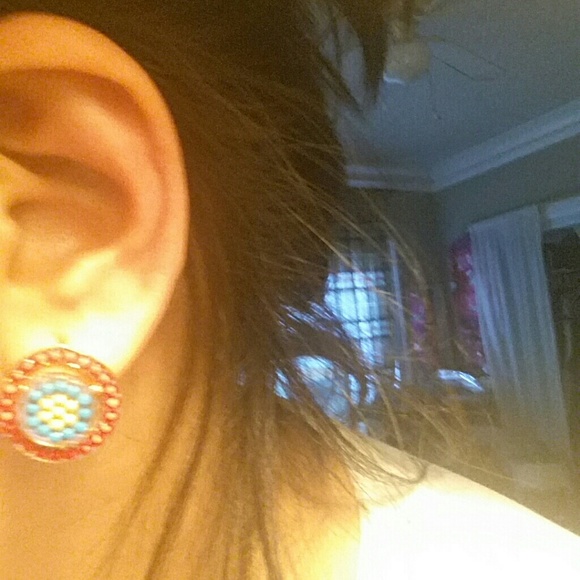 Bohemian earrings - Picture 3 of 3