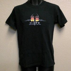 Woman/men small black t shirt