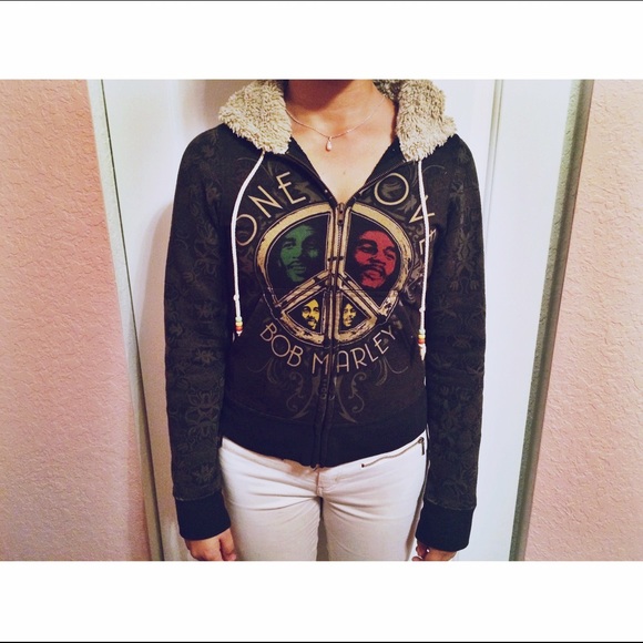 A very unique and super comfy Bob Marley jacket!