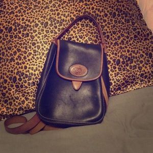 vintage dooney & bourke leather backpack purse