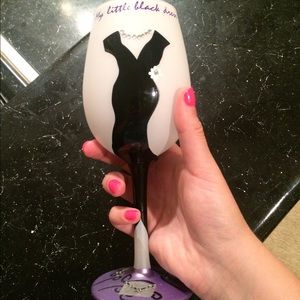Lolita Little Black Dress Wine Glass