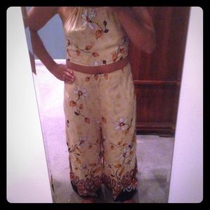 Boho island beach palazzo pants and top