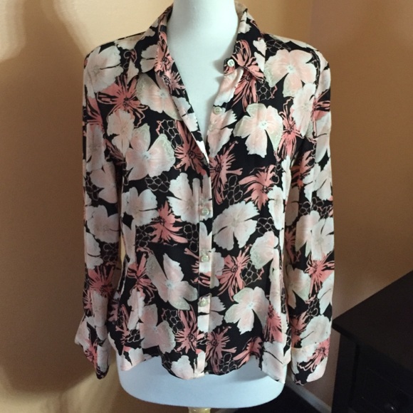 Alfani Floral Button Up