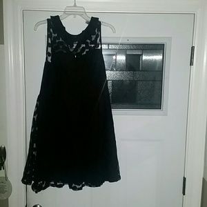 Black polka Dot sheer dress