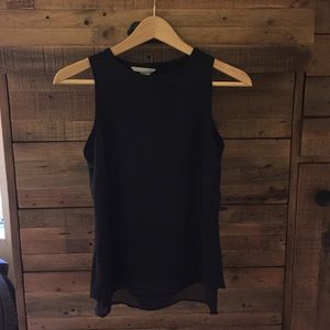 --SOLD -- Navy blue sleeveless top -- SOLD