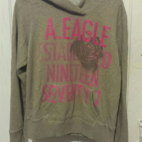 Tan American Eagle hoodie- never worn