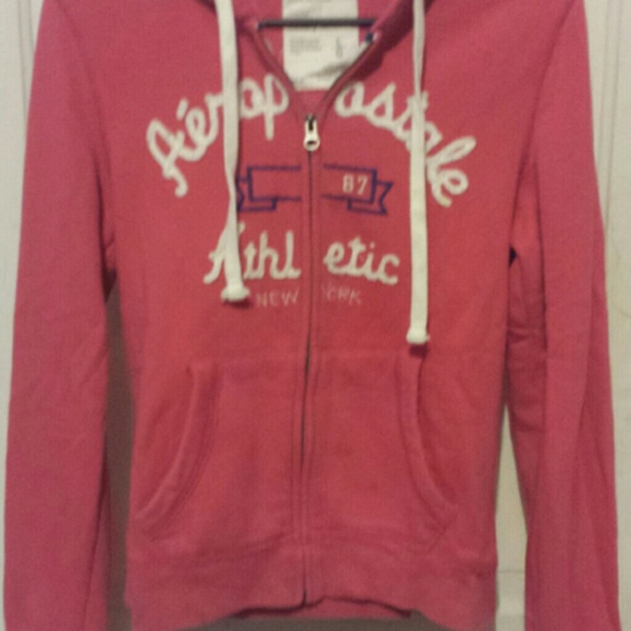 Pink zip-up hoodie Aeropostale