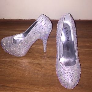 Silver heels