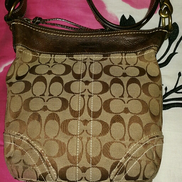 Tan & Brown Coach purse