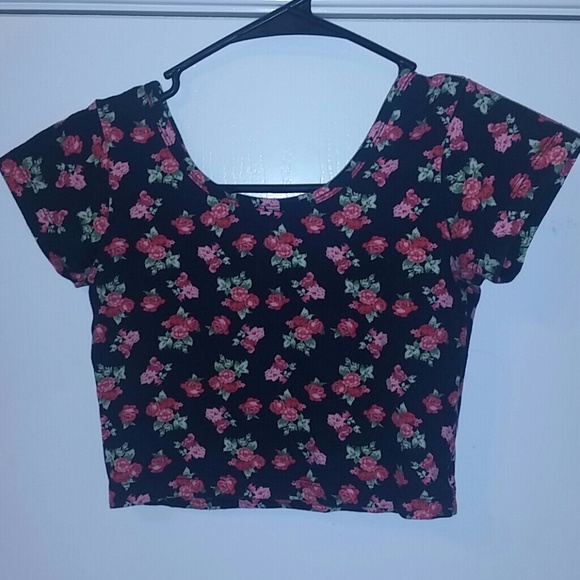 Floral crop top - Picture 1 of 4