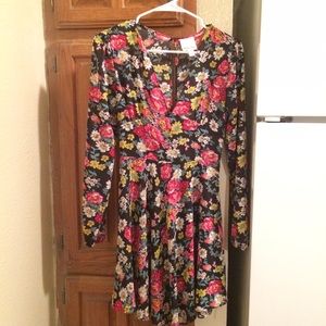 Long sleeve skater dress