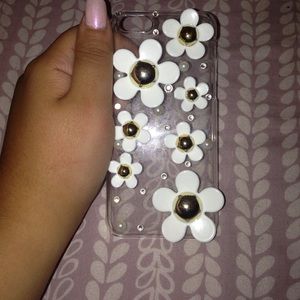 Clear daisy iPhone 5c case