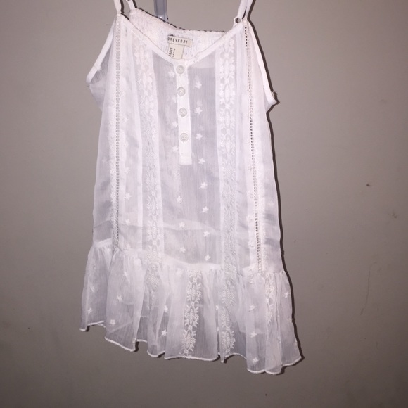 Sheer white tank