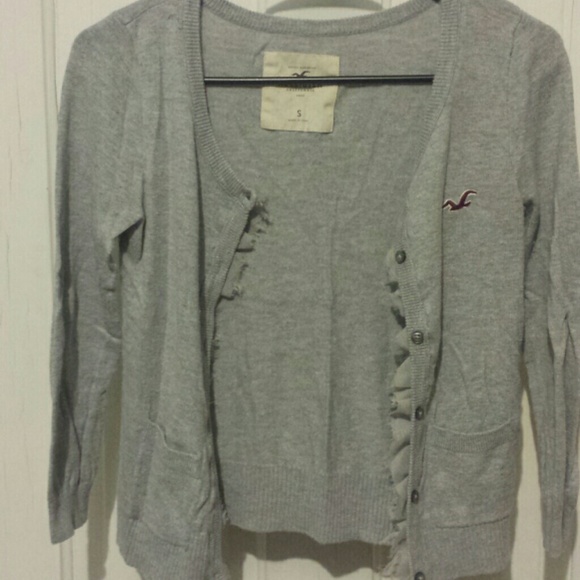 Grey cardigan- Hollister