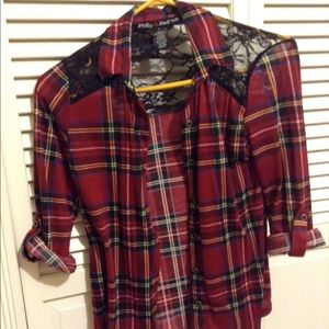 Red plaid flannel