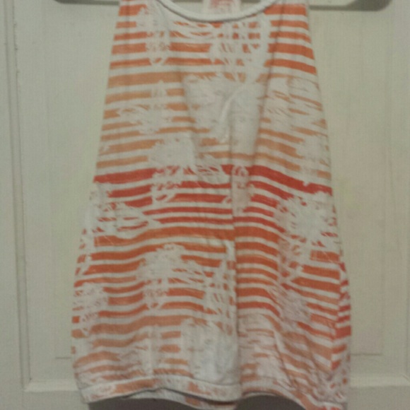 Printed tank top with braided straps