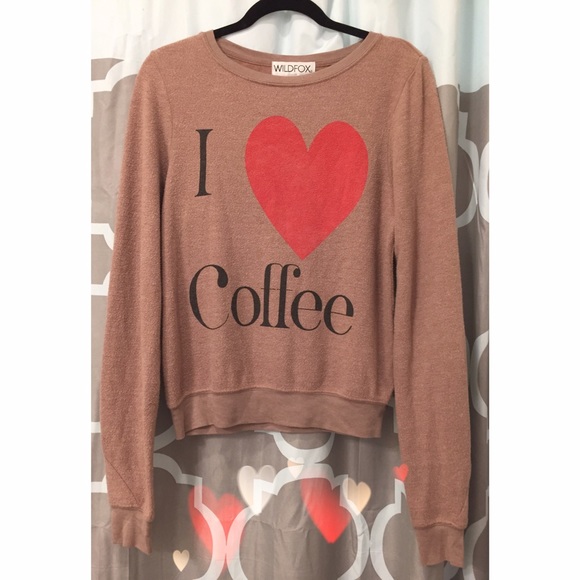 Wildfox Sweaters - Wildfox I ❤️ Coffee Jumper
