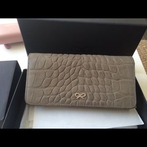 Authentic Anya Hindmarch calf leather wallet