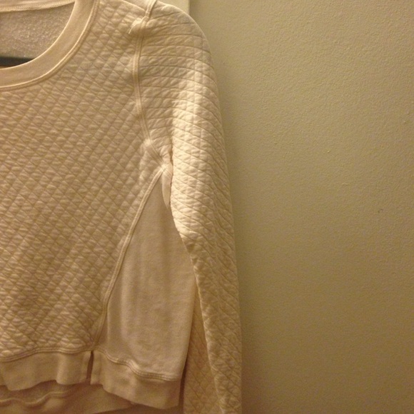 Hardtail cropped cream sweater