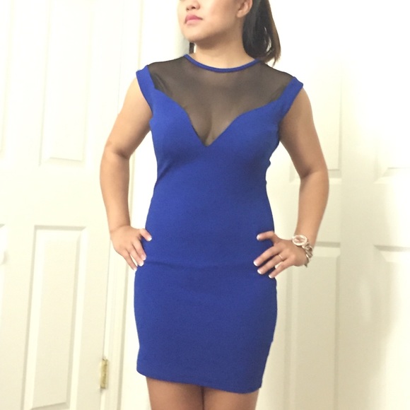 TOBi Royal Blue Bodycon Dress