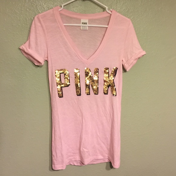 Victoria's Secret Tops - Victoria's Secret Pink Sequin Top