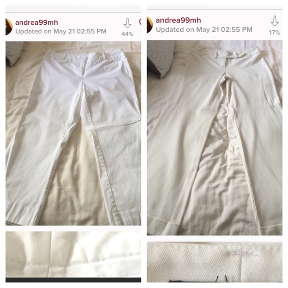 White capris and pant bundle