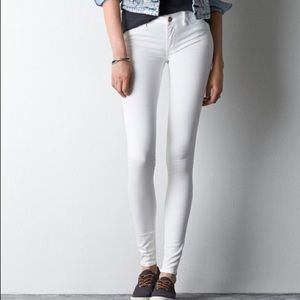 White AEO Jeggings super stretch