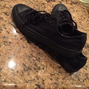 Black converse worker shoes