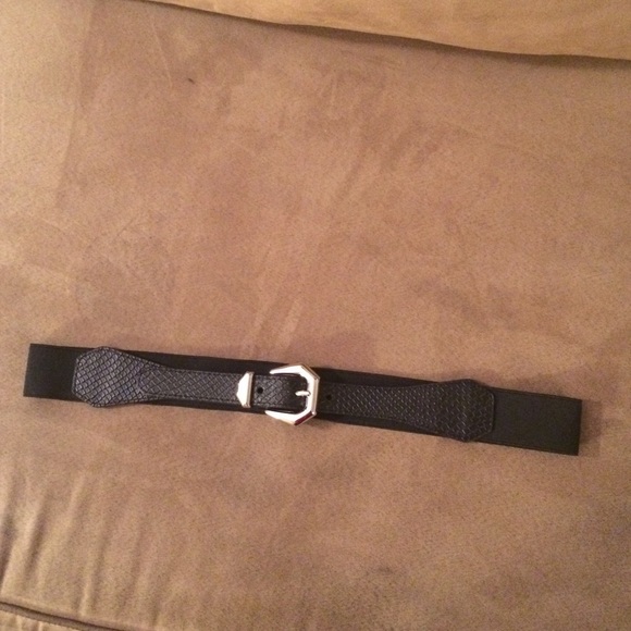 Express Angular Buckle Stretch Belt