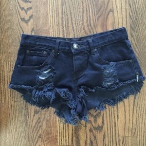 One Teaspoon denim women's shorts