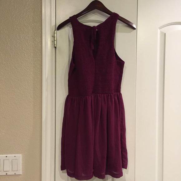 *Bundled*Kimchi Blue Plum Chiffon Dress - Picture 2 of 4