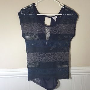 see through lace shirt