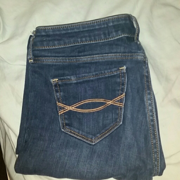 Abercrombie & Fitch Dark Wash Straight-Leg Jeans