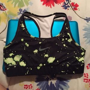 Splatter paint sports bra