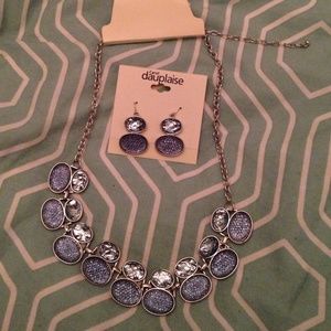 Carol dauplaise earring/necklace set