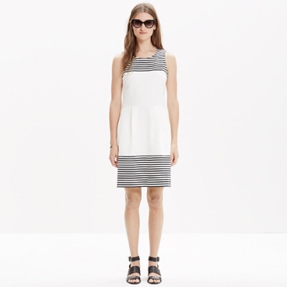 White striped dress