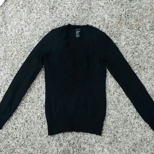 Black cashmere sweater