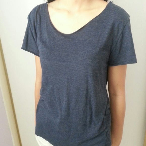 Cut Wide-Necked T-Shirt