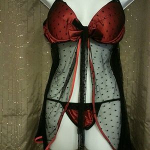 Open babydoll lingerie