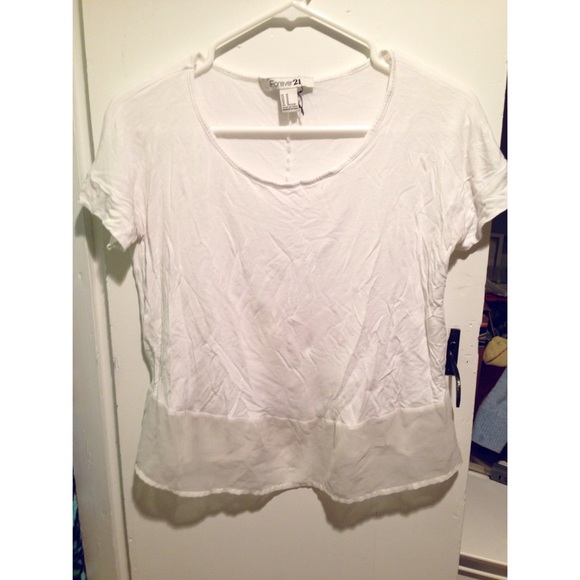 mesh trim tee